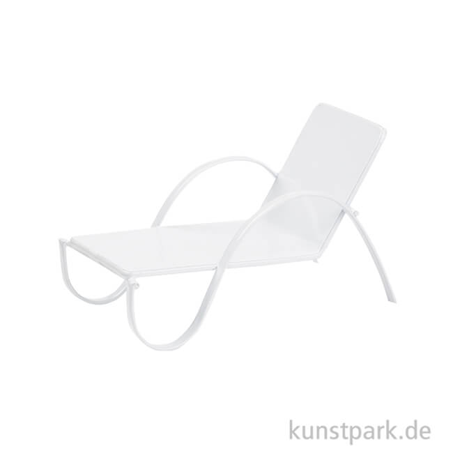 Artikelbild 1 des Artikels “Mini Liege aus Metall, 11 cm Weiß“