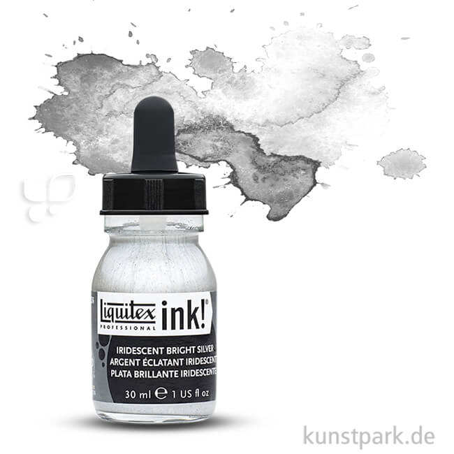 Artikelbild 1 des Artikels “Liquitex Professional ACRYLIC INK 30 ml Einzelfarbe | Irisierendes Helles Silber“