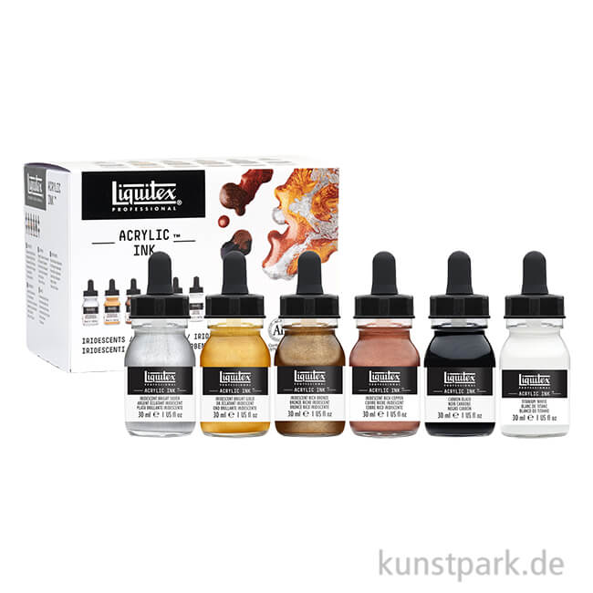 Artikelbild 1 des Artikels “Liquitex Professional ACRYLIC INK Set Metallics mit 6 x 30 ml “