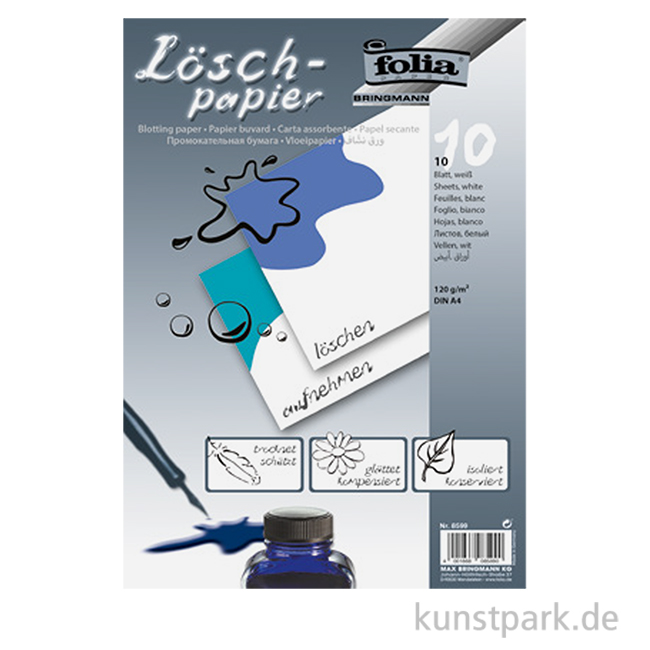 Artikelbild 1 des Artikels “Löschpapier DIN A4, 10 Blatt, Weiß. 120g/m² “