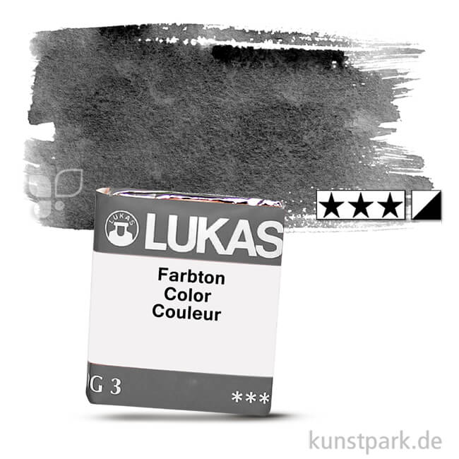 Artikelbild 1 des Artikels “Lukas 1862 Aquarellfarben 1/2 Napf | 1182 Elfenbeinschwarz“