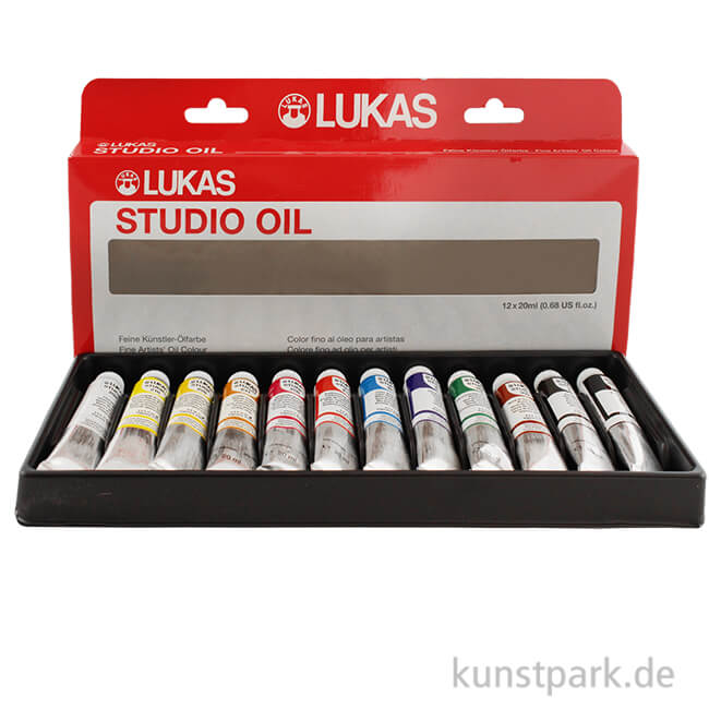 Artikelbild 1 des Artikels “Lukas STUDIO Öl Sortiments-Karton mit 12 Tuben 20 ml “