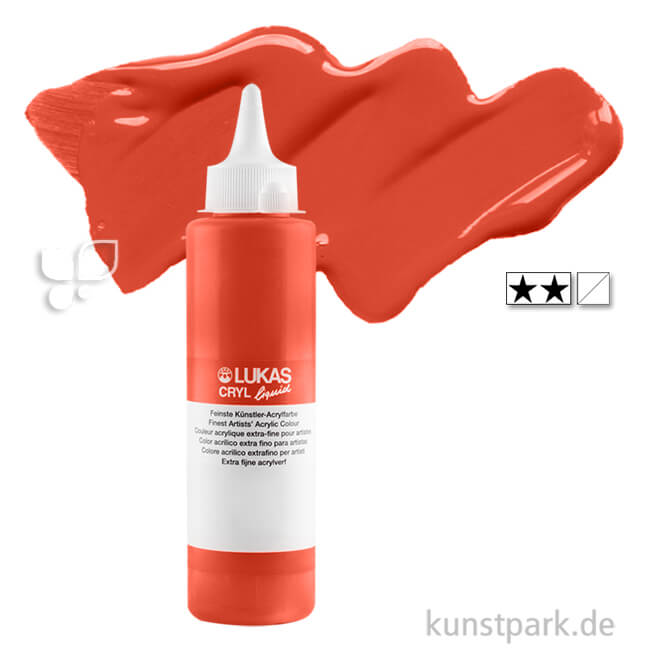 Artikelbild 1 des Artikels “LukasCryl LIQUID Acrylfarbe 250 ml Flasche | 4274 Kadmiumrot dunkel“