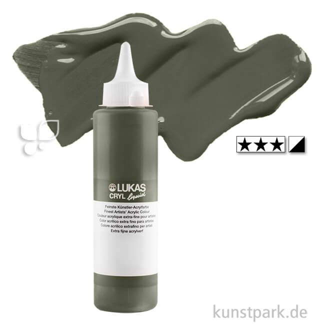 Artikelbild 1 des Artikels “LukasCryl LIQUID Acrylfarbe 250 ml Flasche | 4314 Umbra grünlich“