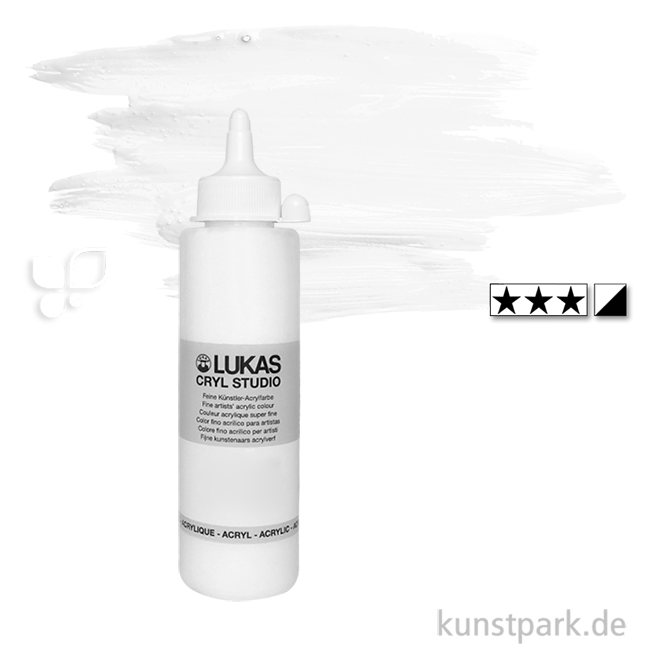 Artikelbild 1 des Artikels “LukasCryl STUDIO Acrylfarbe 250 ml Flasche | 4608 Titanweiß“