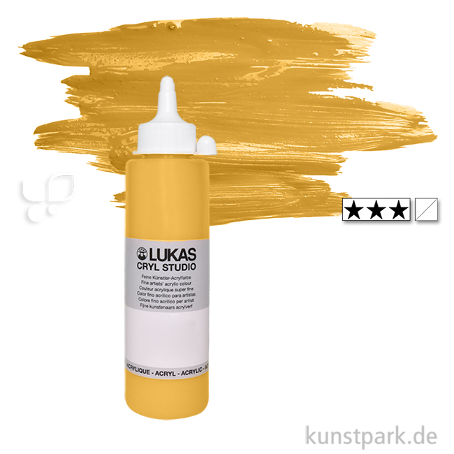 Artikelbild 1 des Artikels “LukasCryl STUDIO Acrylfarbe 250 ml Flasche | 4612 Gold“