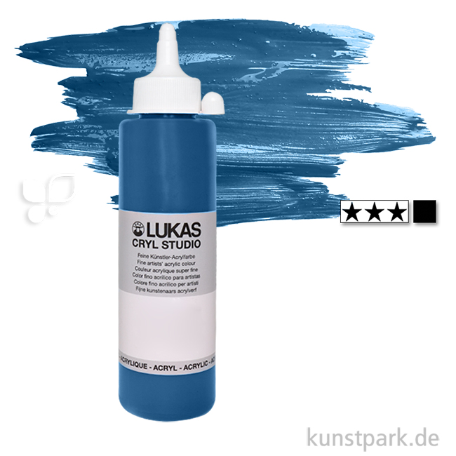 Artikelbild 1 des Artikels “LukasCryl STUDIO Acrylfarbe 500 ml Flasche | 4721 Coelinblau“