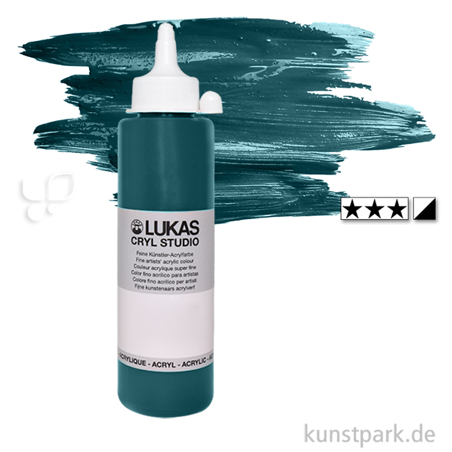 Artikelbild 1 des Artikels “LukasCryl STUDIO Acrylfarbe 500 ml Flasche | 4754 Chromoxidgrün feurig“