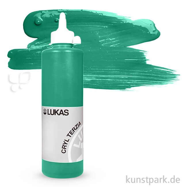 Artikelbild 1 des Artikels “LukasCryl TERZIA Acrylfarbe 500 ml Flasche | 4954 Chromoxidgrün feurig“
