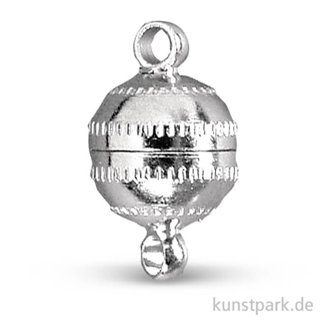 Artikelbild 1 des Artikels “Magnetschließe - Rund, 7mm, 1 Stück Platin“