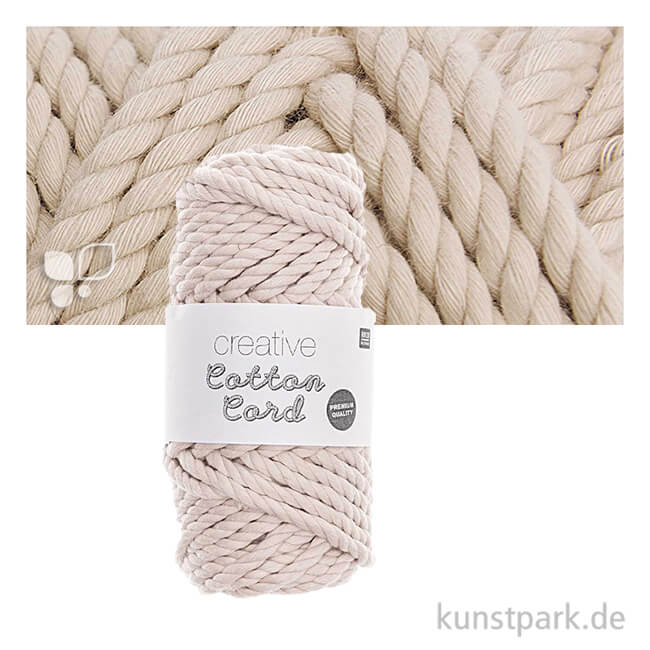 Artikelbild 1 des Artikels “Makramee Baumwoll-Garn 130 g 5 mm | Natur“
