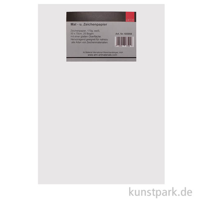 Artikelbild 1 des Artikels “Mal- und Zeichenpapier Universal 50x70 cm, 170g 25 Blatt“
