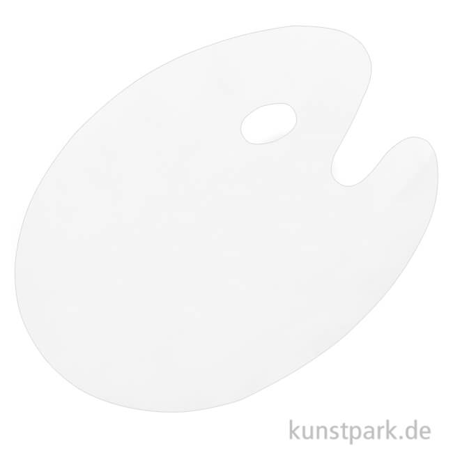 Artikelbild 1 des Artikels “Ovale Malpalette aus transparentem Kunststoff, Größe 30 x 40 cm “