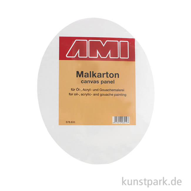 Artikelbild 1 des Artikels “Ovaler Malkarton mit Maltuch bespannt 15 x 20 cm“