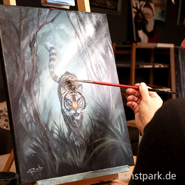 Artikelbild 1 des Artikels “Malkurs - Wildlife Acryl - Tiger - 29.08.26 “