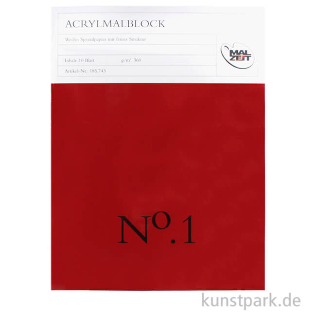 Artikelbild 1 des Artikels “Malzeit Acrylmalblock Nr.1, 10 Blatt, 360 g “