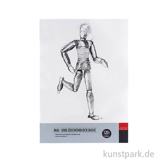 Artikelbild 1 des Artikels “Malzeit Mal- und Zeichenblock BASIC, 20 Blatt, 120 g DIN A4“