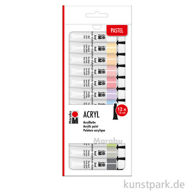 Artikelbild 1 des Artikels “Marabu Acrylfarben Set - Pastell, 12 x 12 ml “