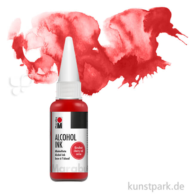 Artikelbild 1 des Artikels “Marabu Alcohol Ink - Alkoholtinte, 20 ml Einzelfarbe | Kirschrot“