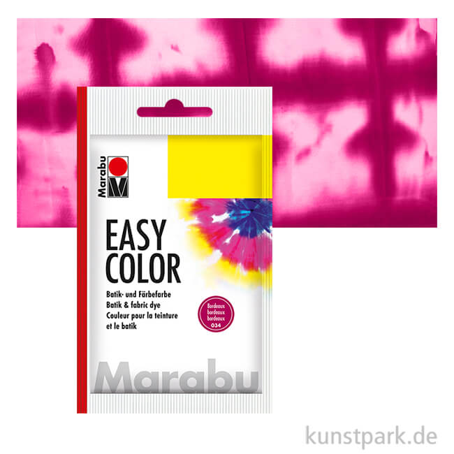 Artikelbild 1 des Artikels “Marabu Easy Color - Batikfarbe, 25g Beutel | Bordeaux 034“
