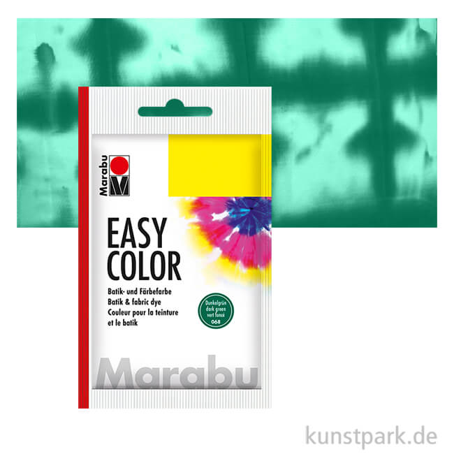 Artikelbild 1 des Artikels “Marabu Easy Color - Batikfarbe, 25g Beutel | Dunkelgrün 068“