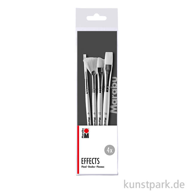 Artikelbild 1 des Artikels “Marabu Pinselset - Mixed Media Effects, 4 Synthetikpinsel “