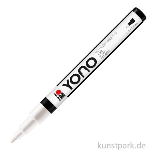 Artikelbild 1 des Artikels “Marabu YONO Marker, 0,5-1,5 mm, Weiß “