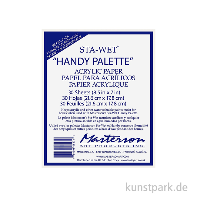 Artikelbild 1 des Artikels “Masterson Sta-Wet Handy - Acrylic Paper, 30 Blatt, 21,6 x 17,8 cm “