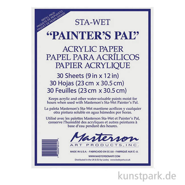 Artikelbild 1 des Artikels “Masterson Sta-Wet Painters Pal - Acrylic Paper, 30 Blatt, 22 x 30,5 cm “