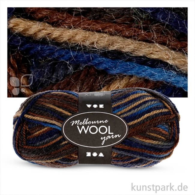 Artikelbild 1 des Artikels “Melbourne Wolle - 50 g 92 m | Brauntöne“