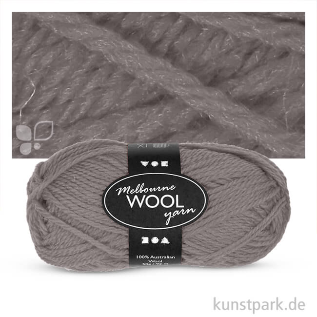 Artikelbild 1 des Artikels “Melbourne Wolle - 50 g 92 m | Grau“
