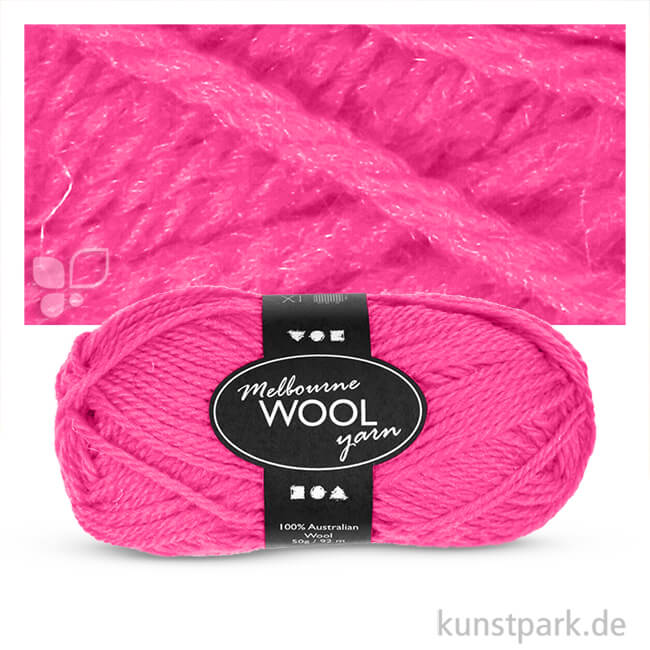Artikelbild 1 des Artikels “Melbourne Wolle - 50 g 92 m | Neonpink“