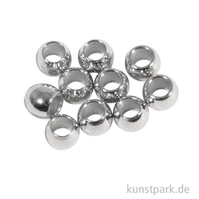 Artikelbild 1 des Artikels “Metall Abstandsperle für Schmuck, 3 x 2,5 mm ø, Silber, 10 Stück “