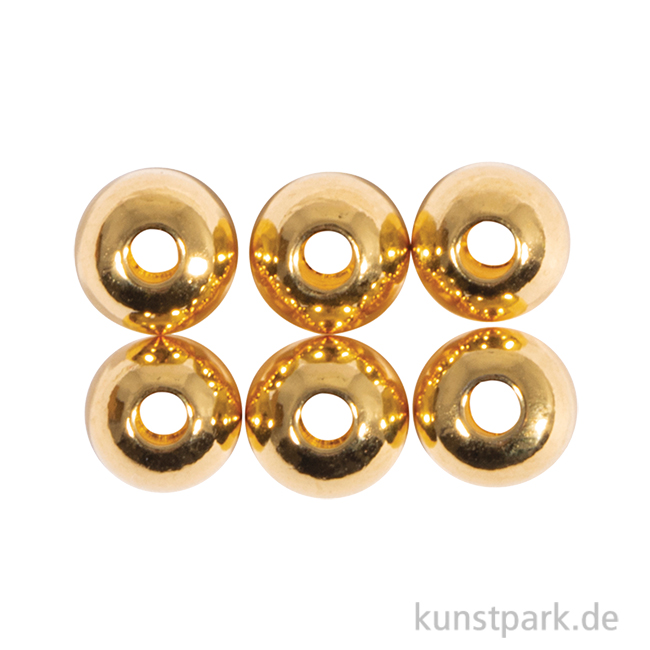 Artikelbild 1 des Artikels “Metall Abstandsperle für Schmuck, 5 mm ø, Gold, 6 Stück “