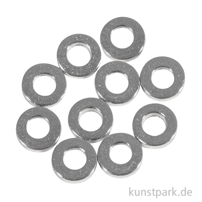 Artikelbild 1 des Artikels “Metall Abstandsscheibe für Schmuck, 4 x 1 mm ø, Silber, 10 Stück “