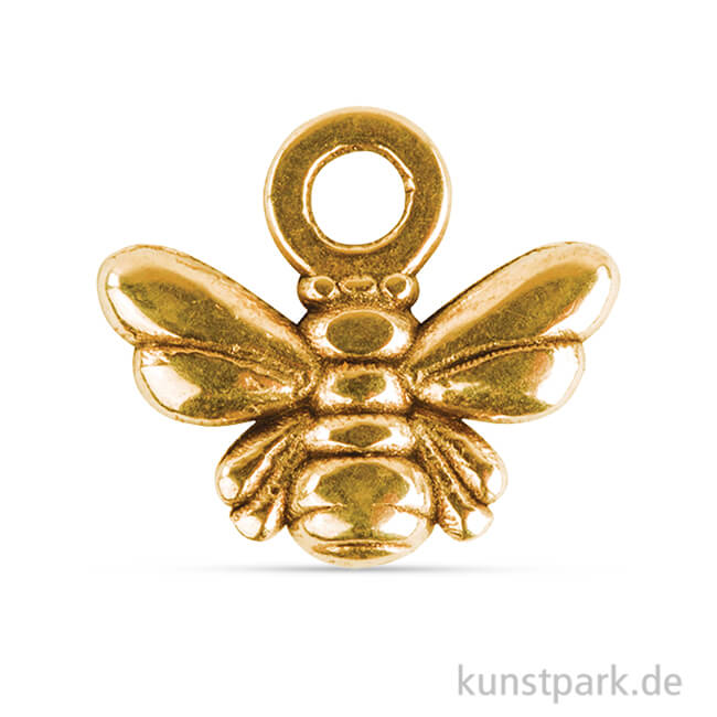 Artikelbild 1 des Artikels “Metall Anhänger Mini - Biene, 4 Stück Gold“