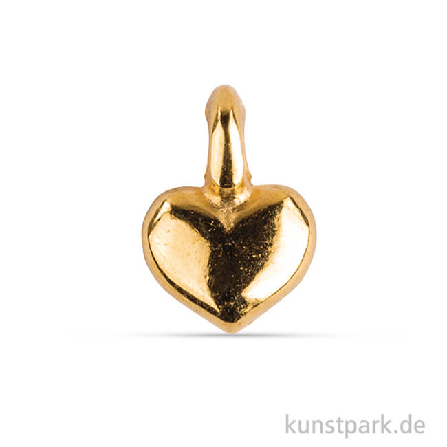 Artikelbild 1 des Artikels “Metall Anhänger Mini - Herz, 6 Stück Gold“