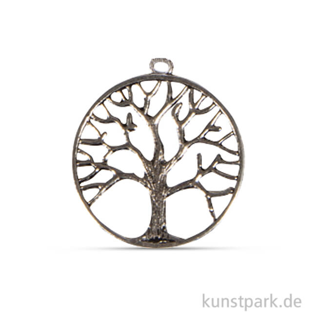 Artikelbild 1 des Artikels “Metall-Dekoanhänger Lebensbaum, Silber, 3,3 cm, 3 Stück “