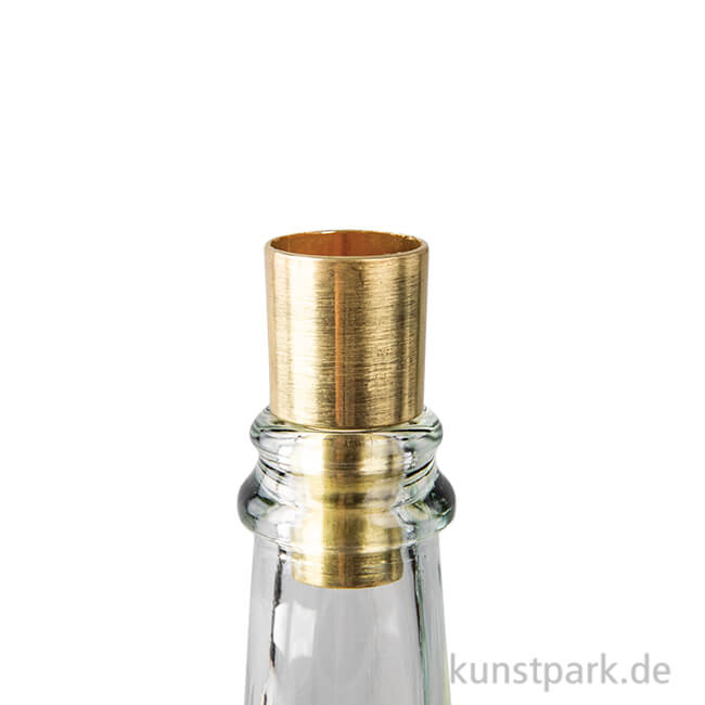 Artikelbild 1 des Artikels “Metall Flaschenkerzenhalter für Stabkerzen, Gold, 2,2/1,8x5cm, 2 Stk “