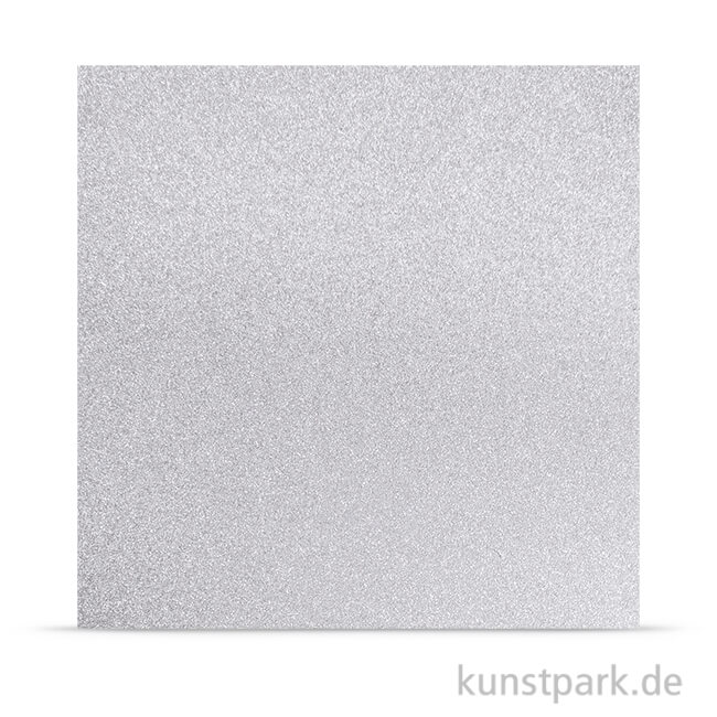 Artikelbild 1 des Artikels “Metalleffekt Glitter fein Silber - Scrapbookingpapier “