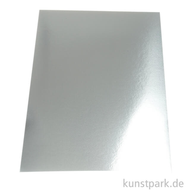 Artikelbild 1 des Artikels “Metallic-Folienkarton, zweiseitig, 10 Blatt, 280g, DIN A4 Silber“