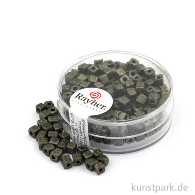 Artikelbild 1 des Artikels “Metallic-Würfel matt - 3,4 mm - 15 g Dose | Anthrazit“