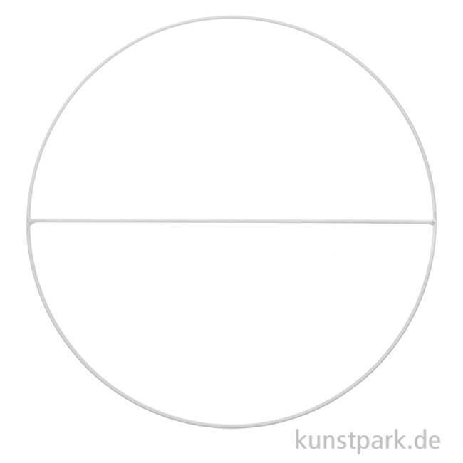 Artikelbild 1 des Artikels “Metallring mit Querstrebe, Off White Matt, 25 cm “
