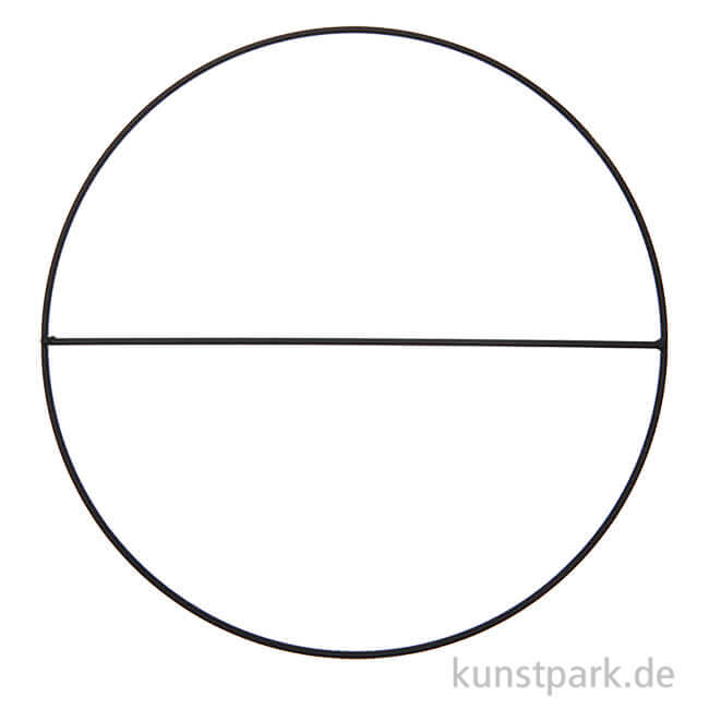 Artikelbild 1 des Artikels “Metallring mit Querstrebe, Schwarz Matt, 25 cm “