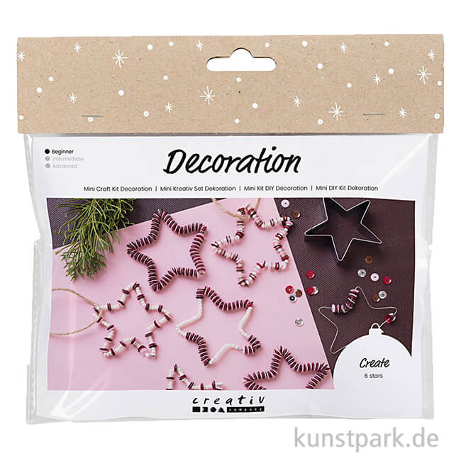 Artikelbild 1 des Artikels “Mini Bastelset - Deko Sterne aus Draht + Perlen “