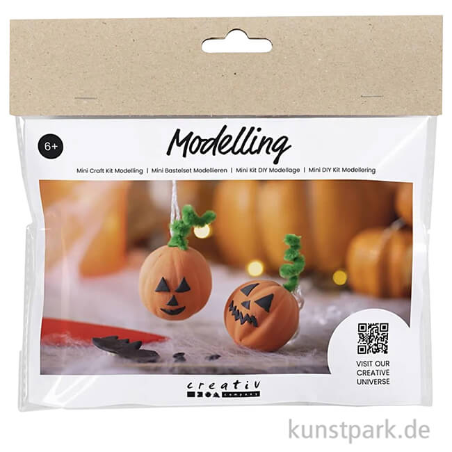Artikelbild 1 des Artikels “Mini Bastelset Halloween Modellieren, Kürbis “