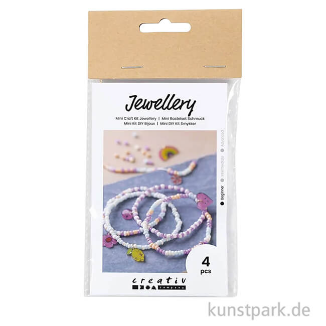 Artikelbild 1 des Artikels “Mini Bastelset Schmuck, Armbänder aus Schrumpffolie, Pastell “