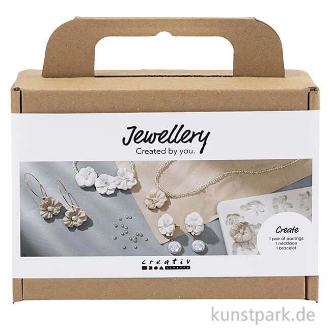 Artikelbild 1 des Artikels “Mini Bastelset Schmuck, Blumen, Beige, Weiß “