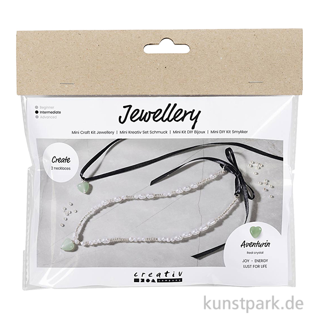 Artikelbild 1 des Artikels “Mini Bastelset Schmuck, Perlenketten mit Aventurin-Kristall “