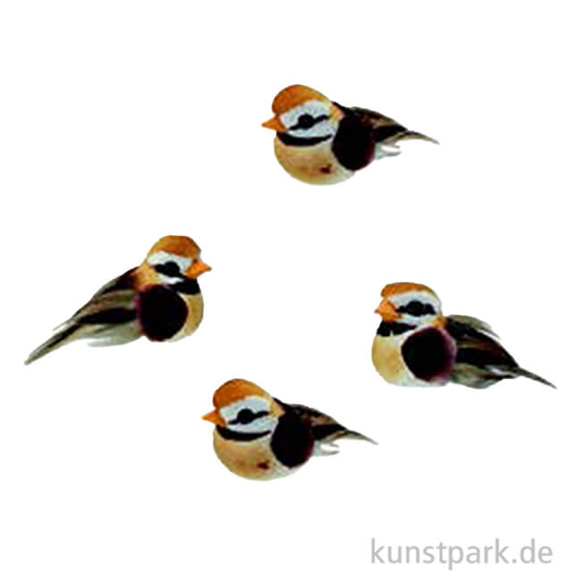Artikelbild 1 des Artikels “Mini Deko Vögel, 4 cm, 4 Stück “